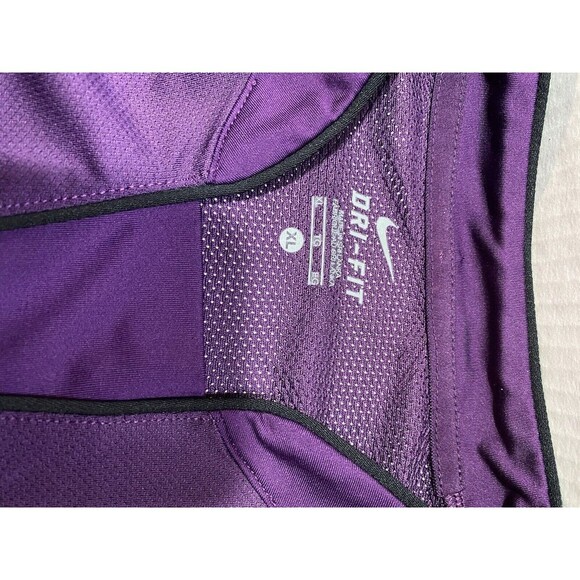 Nike Dri Fit Soccer Jersey Women XL Purple Mesh USA National Team Semi Sheer - Picture 6 of 8